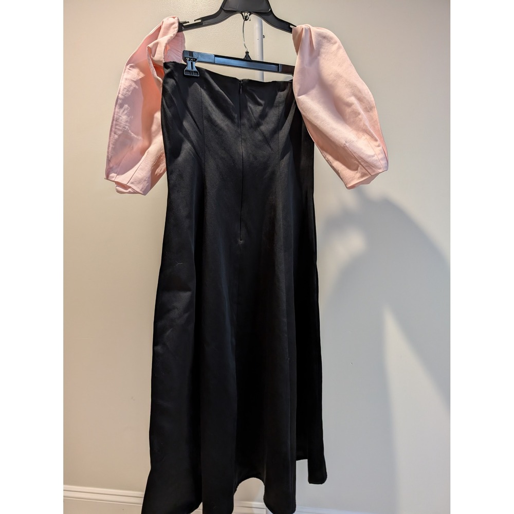 Gianni Bini Nastia Liukin Black 3/4 Dress Puff Sleeve Formal Size 8 FLAW READ - Picture 2 of 13